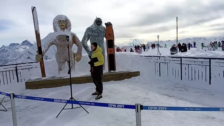 Сочи. Роза Хутор. Вершина Роза Пик. (7 января 2024 г.)