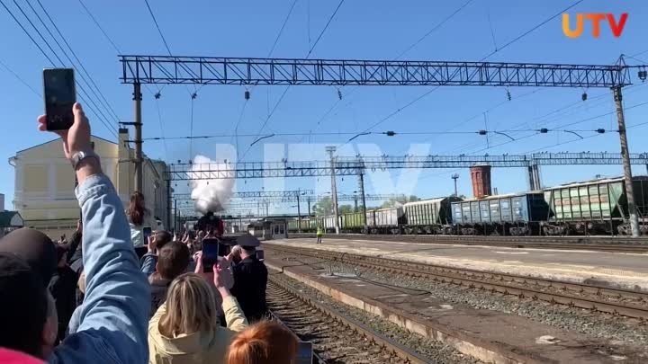 🚂 Поезд Победы прибыл в Оренбург.