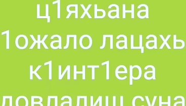 Массо Валиш Вежарий Йижарий дашца дочш догох довлиш сун къинт1ера 