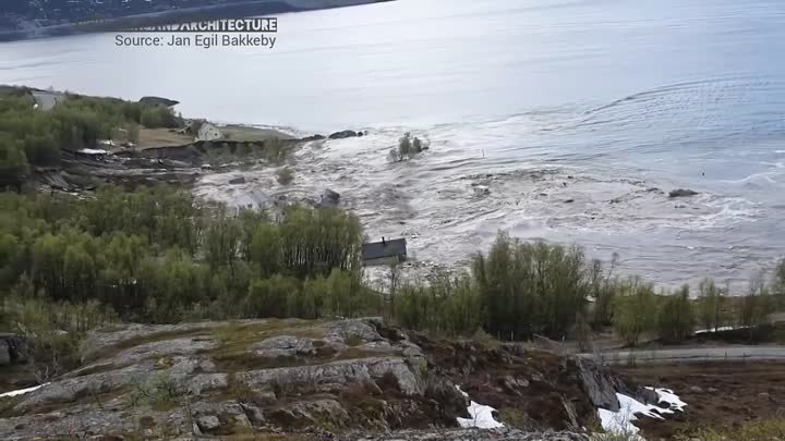 Landslide in northern Norway