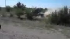 Russian T-72B3 late for College !!! - - approx 70-80 Kmph sp...
