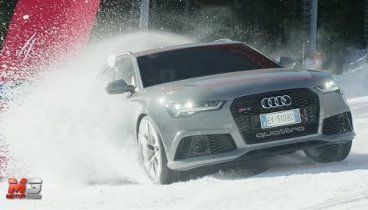 NEW AUDI RS6 AVANT 2015 - CRAZY SNOW TEST ONLY SOUND