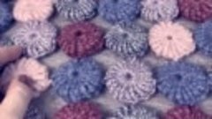 ПЛЕД КРЮЧКОМ МОТИВАМИ 3D &#39;MASCARPONE&#39; - HOW TO CROCHET BEAUT...