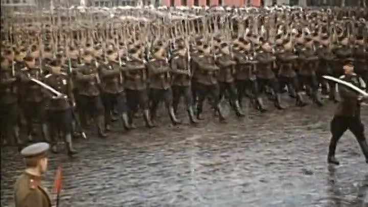 .Парад Победы 24 июня 1945 года (в цвете)