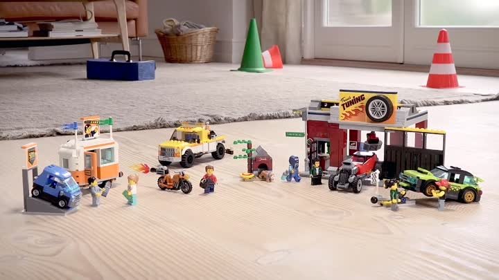 LEGO CITY 60258 — Тюнинг-мастерская