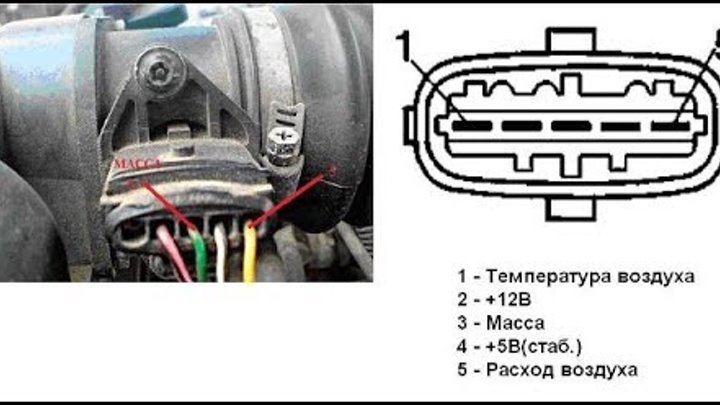 Подключение дмрв ваз. Разъем ДМРВ ВАЗ 2114 провод. ВАЗ 2114 схема датчика массового расхода воздуха. 2109 Провода ДМРВ. Провода датчика ДМРВ ВАЗ 2114.