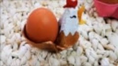 Eierbecher aus Eierschachtel für OSTERN basteln in 5 MINUTEN