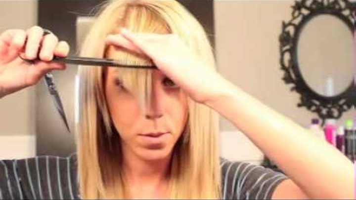 Как самой подстричь косую челку фото Как самой подстричь косую челку фото