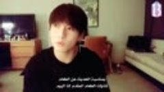 [Arabic Sub] JK Live Showing Off Black Hair