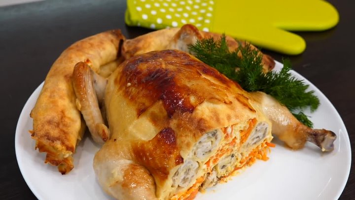 Курица фаршированная грибами рецепт с фото Курица фаршированная грибами рецепт с фото