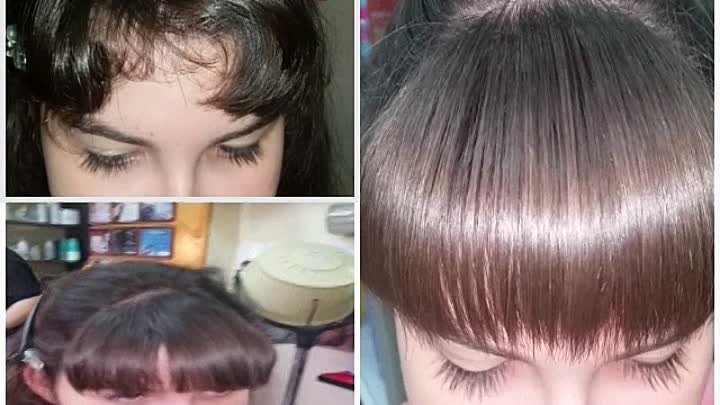 Выпрямление челки фото до и после Выпрямление челки фото до и после