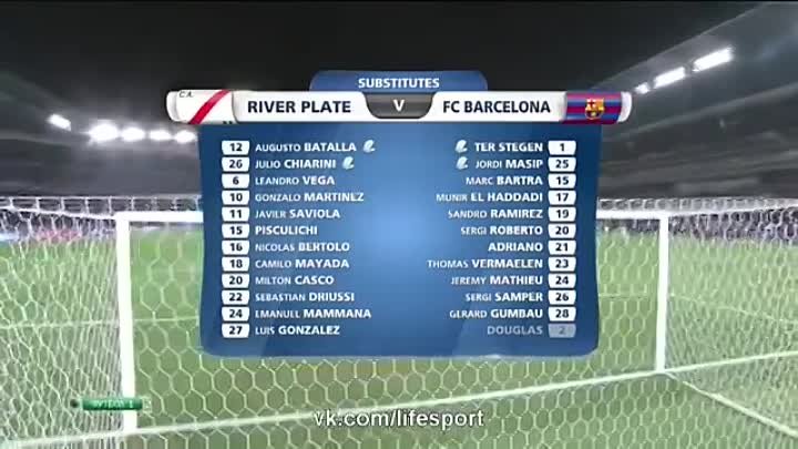 FC Barcelona 3:0 River Plate  '' Club World Cup ''.F ...