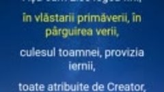 Tot ce e sub autoritatea Creatorului e absolut perfect