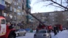 Пожар 07.01.16 на Пирогова,25 Комсомольск-на-Амуре