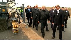 Лукашенко посетил строительную площадку второй кольцевой авт...