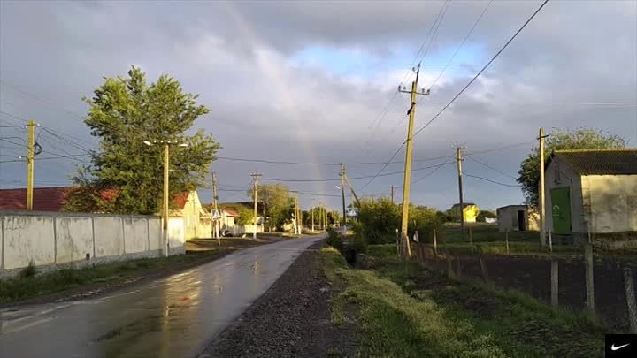 ВЕЧЕРНЯЯ РАДУГА в с. НОВОСЕЛОВКА Саратский рон. 01.06.2020