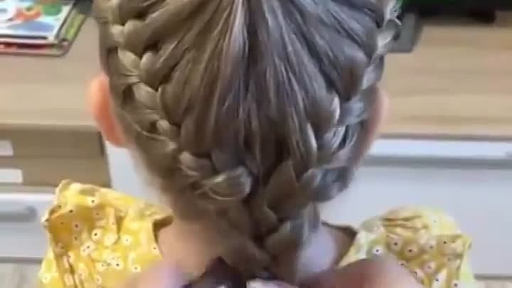 Крутая причёска для девочки!