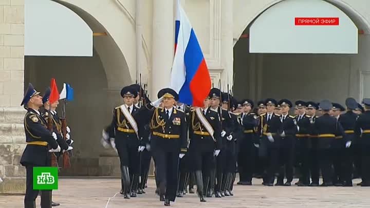 Марш пеших и конных караулов Президентского полка