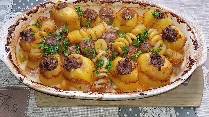 Картофель с фаршем с фото Картофель с фаршем с фото