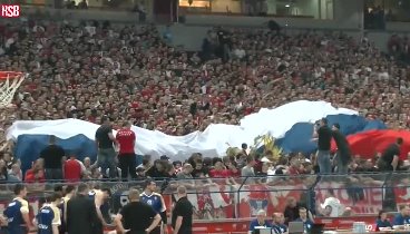 Сербы разворачивают флаг России и поют Катюшу на игре с командой из  ...