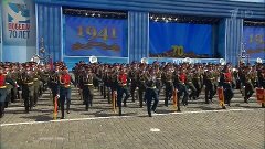 Мы Армия народа. Парад на Красной площади 9 мая, Москва.