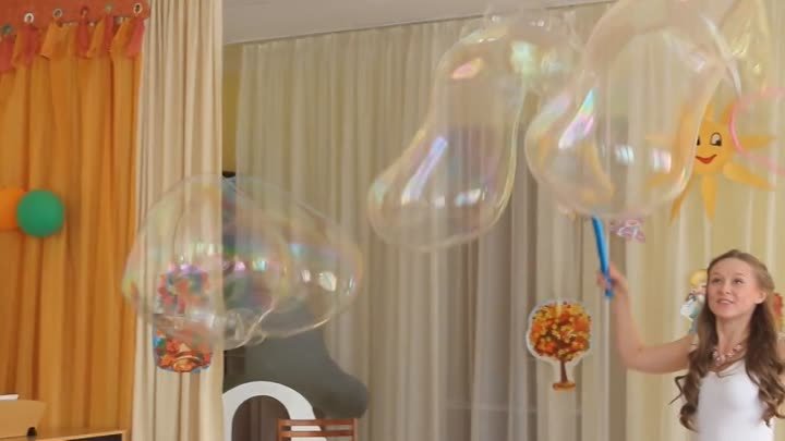 Шоу мыльных пузырей на детский праздник в Новосибирске