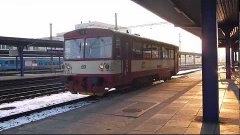 ČD 810.310 - Odjezd vlaku Os 9724 - Kralupy nad Vltavou, 16....