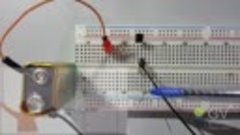 Transistor Ligando um LED apenas com o toque do