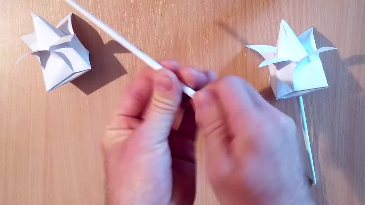 Как сделать тюльпан оригами,