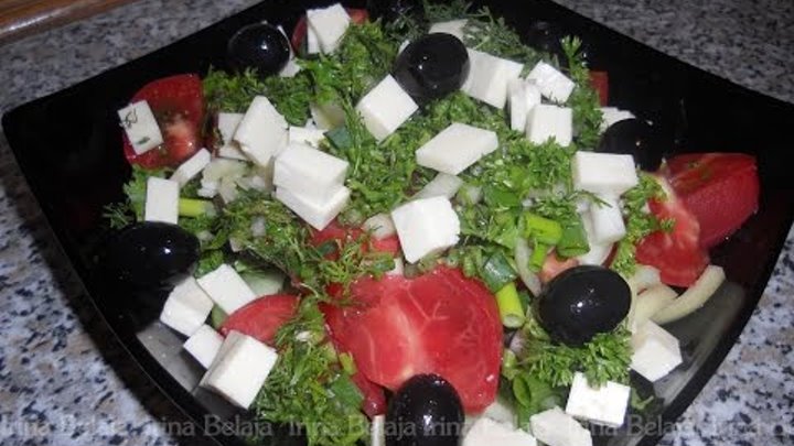 Греческий салат домашнее фото Греческий салат домашнее фото