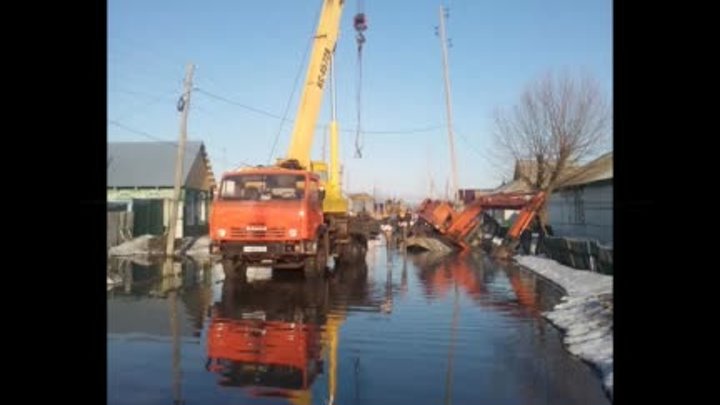 Омская область г. Исилькуль Страшно жить под водой...(01.04.2016 г.) Часть 1