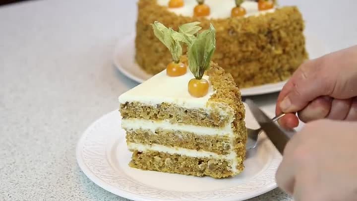 МОРКОВНЫЙ ТОРТ ✧ Простой, Сочный и Очень Вкусный ✧ Carrot cake