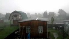 Сильный дождь в Новосибирске Heavy rain in Novosibirsk
