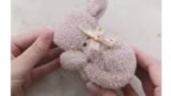 Милый кролик из полотенца