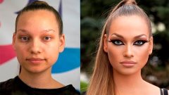 Чудеса макияжа, ужас - до и после макияжа!!!