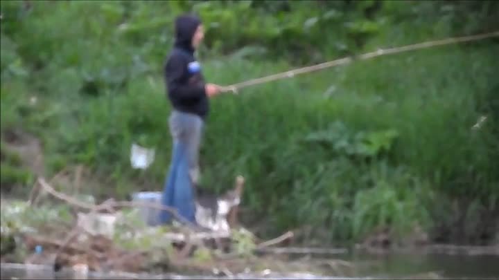 Любимый КОТ РЫБАКА рыбачит вместе с хозяином (река Иньва Пермский край)