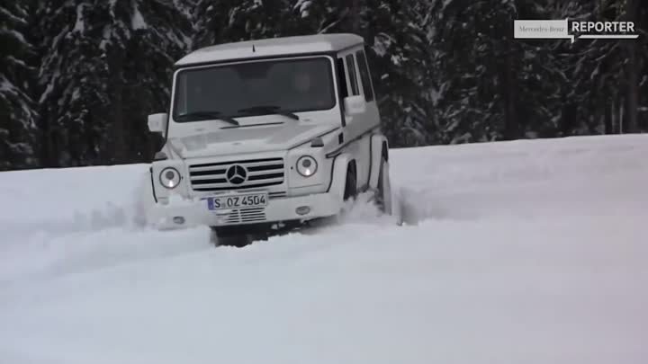 Mercedes G55 AMG In snow