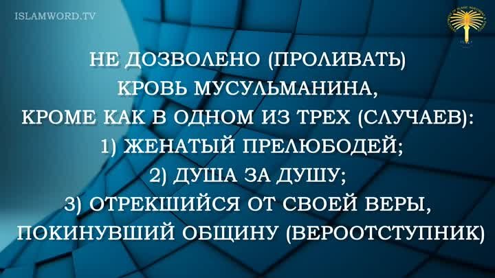 Сорок хадисов имама ан-Навави. Хадис № 14