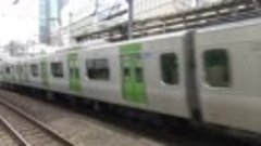 【4K】【新型】JR山手線E235系通勤型電車(量産先行車トウ01編成) 走行シーン集+車内映像付き走行音 (720p)
