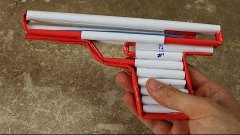 How to Make a Simple Airsoft Gun - (Paper Pistol)